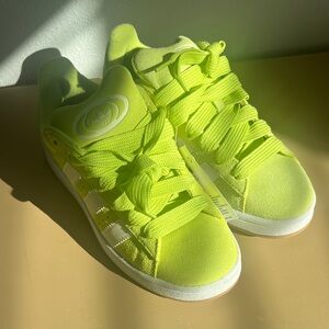 Adidas Women's Campus 00s flash lime and white Sneakers